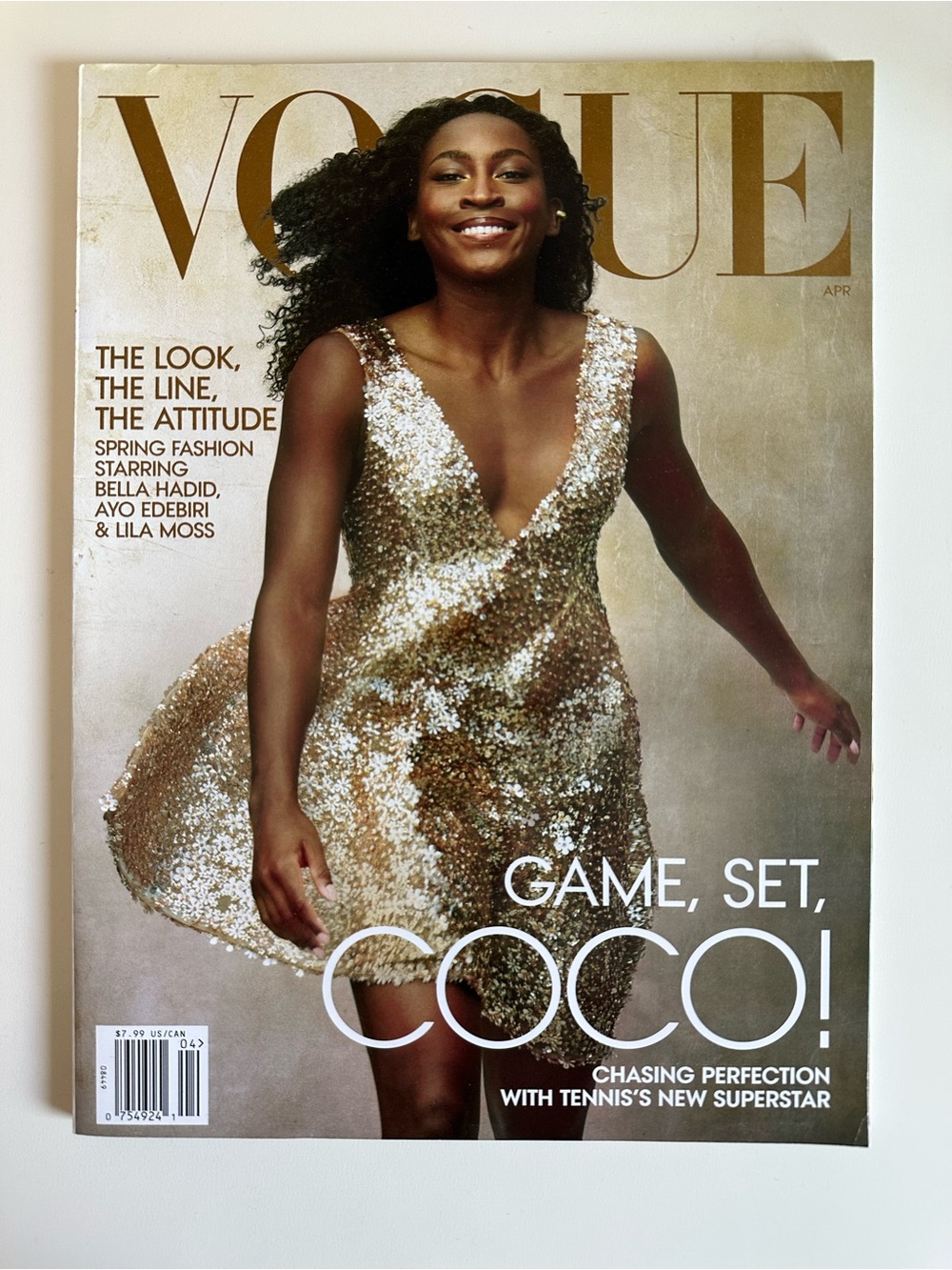 Vogue Magazine Cover Featuring Tennis Star Coco Gauff